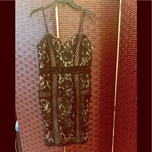 The black lace dress.